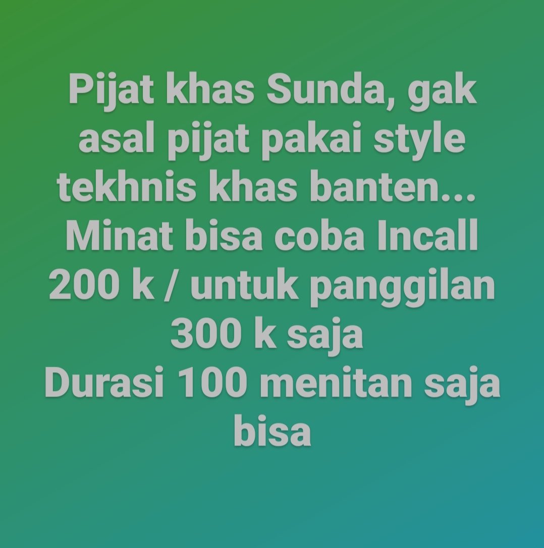 ExpertJakarta's tweet photo. Minat chat WA 085959702890 haturnuhun 💆‍♂️🙏 https://t.co/YiACT1IEt8