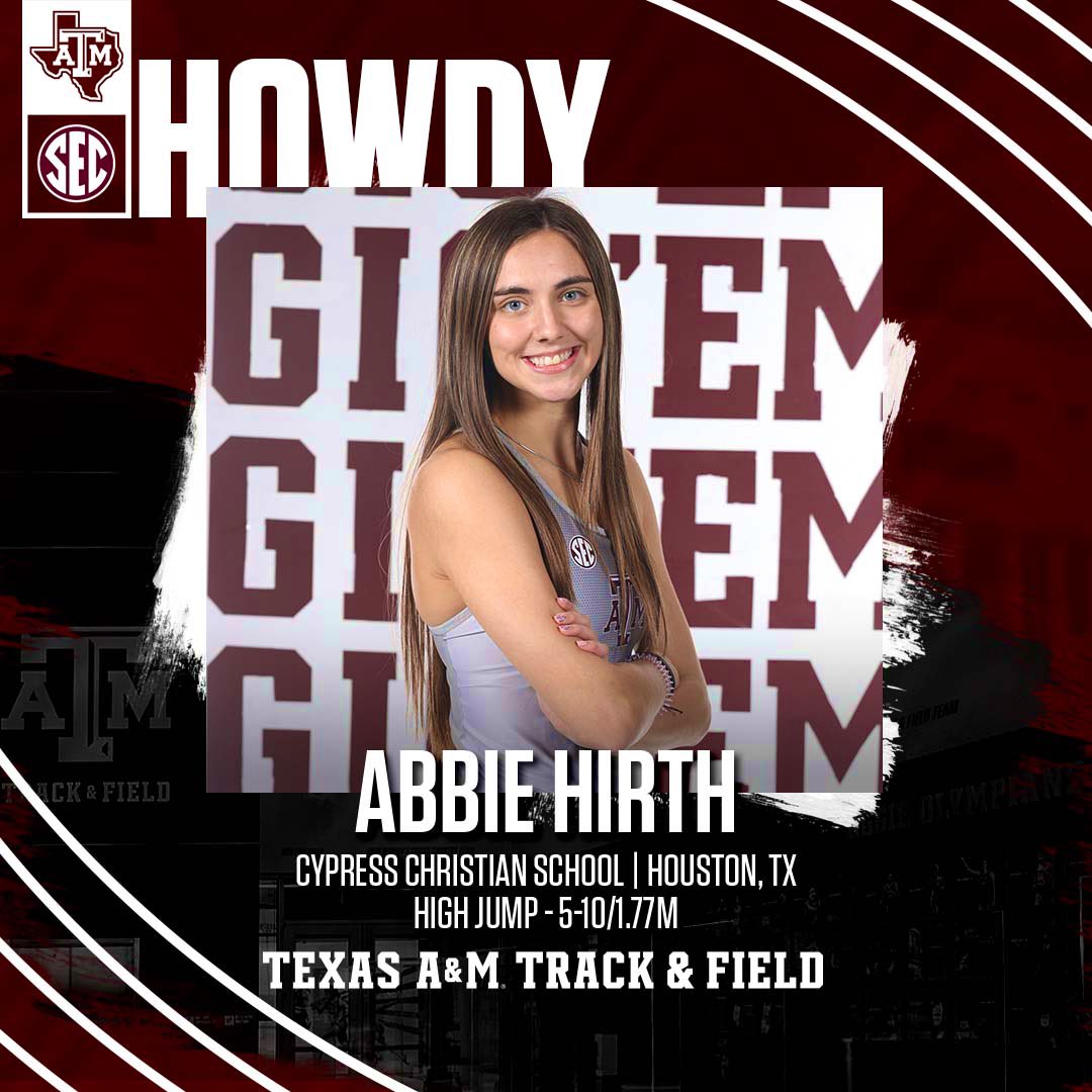 I am happy to announce that I have committed to Texas A&amp;M to further my education and athletics in track &amp; field. A big t/y to my parents, coaches, friends and family that have supported me along the way and am excited at what the future holds! <a href="/aggietfxc/">Texas A&M Track & Field/Cross Country</a> <a href="/james_sbrady/">Sean</a> <a href="/jlelites/">jumpland</a>