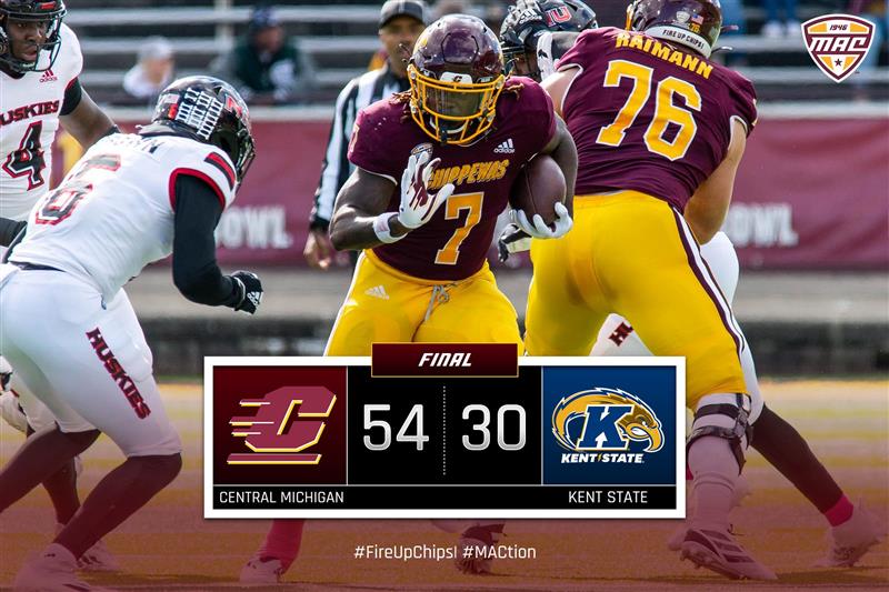 MACSports's tweet photo. FIRE UP CHIPS! 

@CMU_Football | #MACtion https://t.co/saI9w3jU1X