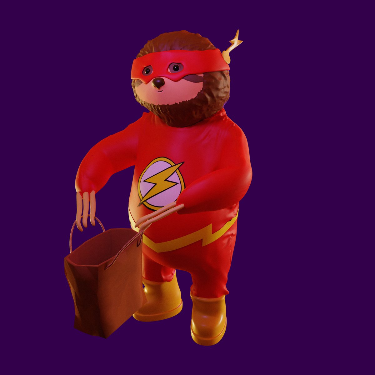 He's late for Halloween, please give him some candies.

#b3d #blender