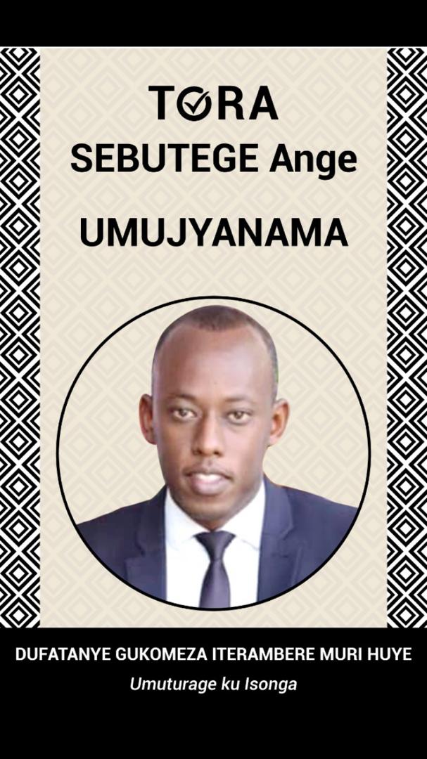 Tora <a href="/A_sebutege/">Sebutege Ange</a> ukomeze ushyire iterambere mubiganza byawe, Banye <a href="/HuyeDistrict/">Huye District</a> mufite impano mwahawe n'Uwiteka. TORA neza ukomeze umusingi w'Iterambere ry'u Rwanda binyuze mukarere kawe <a href="/A_sebutege/">Sebutege Ange</a> niwe ukwiye Huye.
<a href="/NsengimanaJado/">RWAMUCYO W'U RWANDA 🇷🇼❤️</a> <a href="/HuyeYouth/">NYC | Huye District</a> <a href="/ScaciUrHuye/">SCACI -UR Huye campus</a> <a href="/rusatirasector/">Rusatirasector_Huye</a>