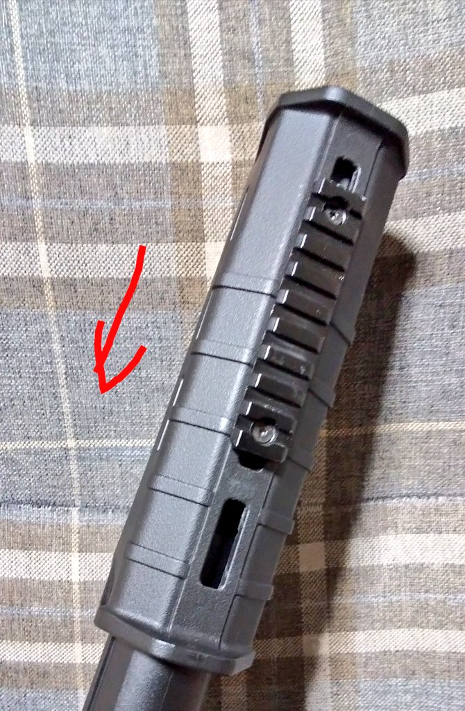 Bukisounin_KIRA's tweet photo. 今日の武器商人(笑)
知人からの？改造依頼終了🔧 #CYMA #CM357 #TAC14 #ソードオフ #ショットガン に #MAGPUL #AFG2 レール装備加工デスよ😆改造箇所知らせれば後は自力？で殺るとの事？エッ、何本も来んのか(笑)
TACは前後リブが邪魔でグリップは最悪左右分割組立、位置は一駒分、不要部は切落とせ！ https://t.co/R7W4MclCYC
