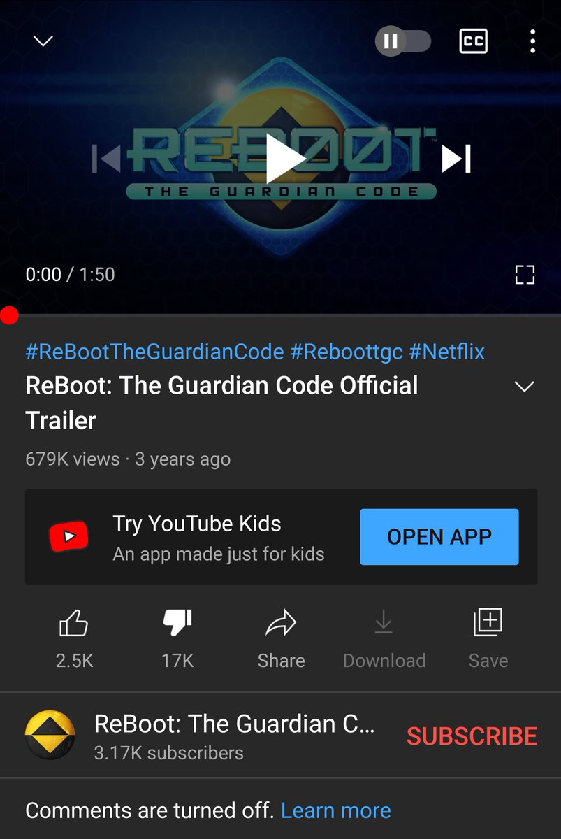GlitchBob452's tweet photo. I should've probably added some hashtags.... #ReBootTGC #ReBootTheGuardianCode #YouTube #Dislikes #MainframeStudios #MichaelHefferon https://t.co/Ox2ayvXYnE