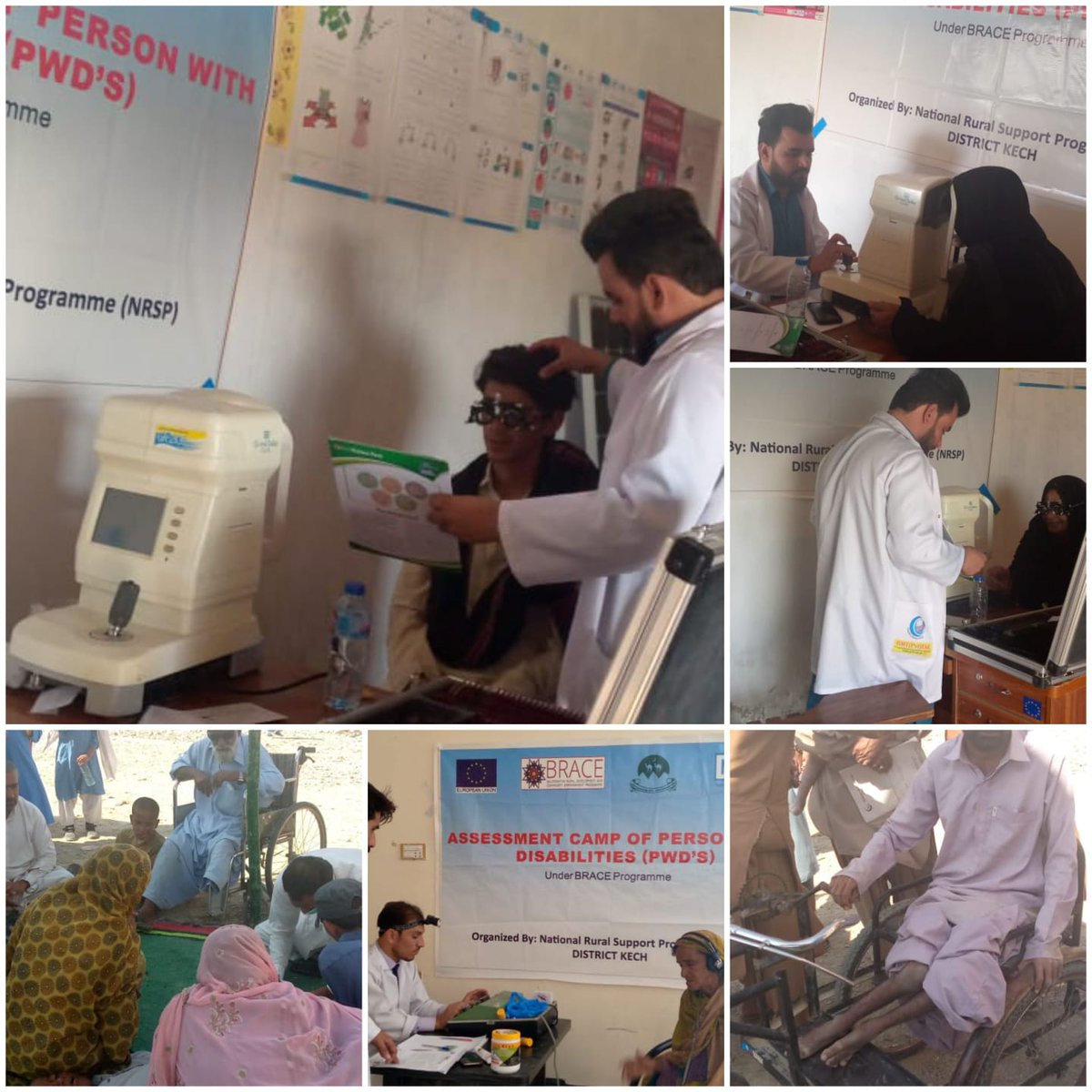 NRSPPakistan's tweet photo. #NRSP is providing assistive devices to physically challenged persons in Kech under #EU funded #BRACEProgramme to mainstream them into normal life. Screening camps are organized for clinical assessment through specialists. #EU is supporting marginalised communities in Balochistan https://t.co/yufmR2cqUB