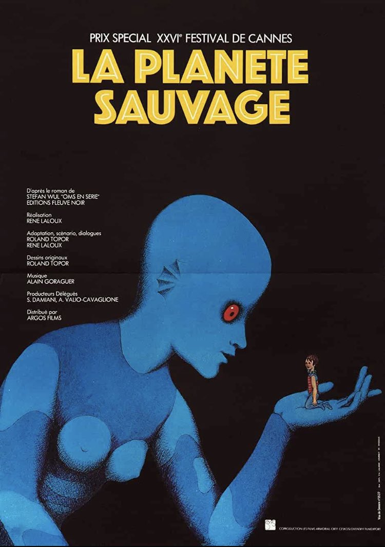crimsonblue89's tweet image. #NowWatching Debut Feature #16 Fantastic Planet aka La Planete Sauvage (1973) Directed by Rene Laloux with cutout animation by Roland Topor, &amp;amp; brilliant score by Alain Goraguer #filmmakersinthebeginning #scifianimation