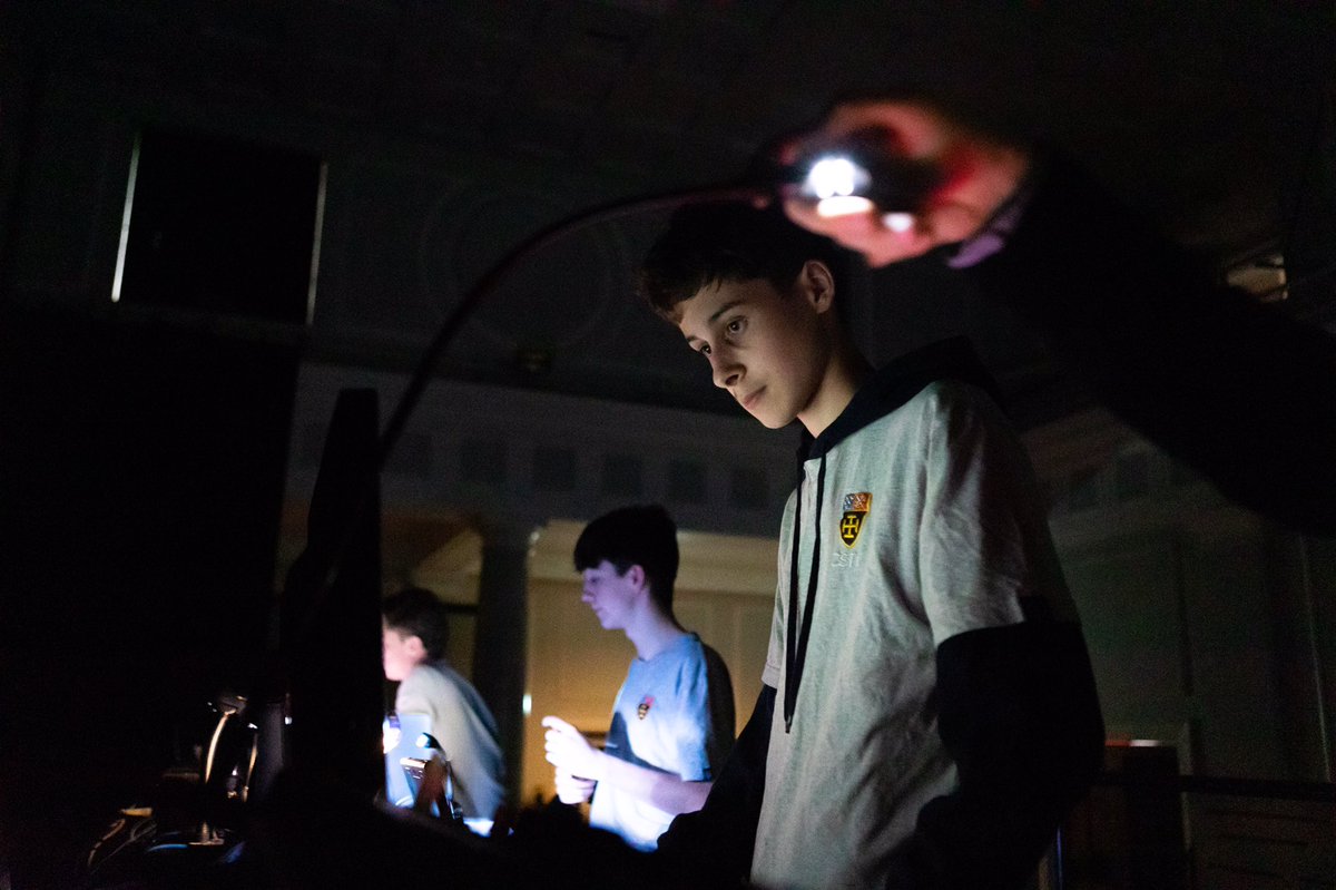 CranleighDrama's tweet photo. Our wonderful student tech-team and crew busy at work in tech rehearsals last night. Very proud of their skill and commitment @CranleighTech @cranleighschool 🪶🎭♥️ https://t.co/ySboVQVgHC
