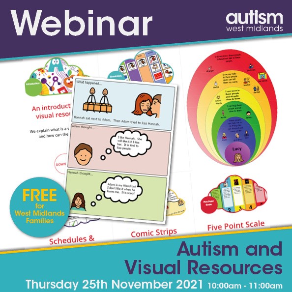 Book now for our latest live and on-demand recorded webinar on Thursday 25th November!

Autism and 'Visual Resources'

Register here: autismwestmidlands.org.uk/events/autism-…

#autism #autistic