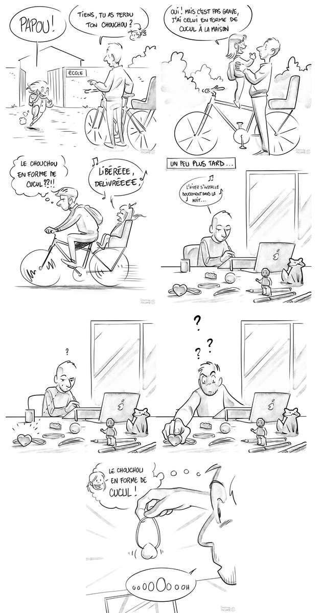 AucomteJ's tweet photo. Quand on me disait que les enfants nous faisaient voir la vie autrement, je n'imaginais pas les choses comme ça, mais ça me va très bien au final !

#fun #BD #webcomic https://t.co/budJxhWrqF