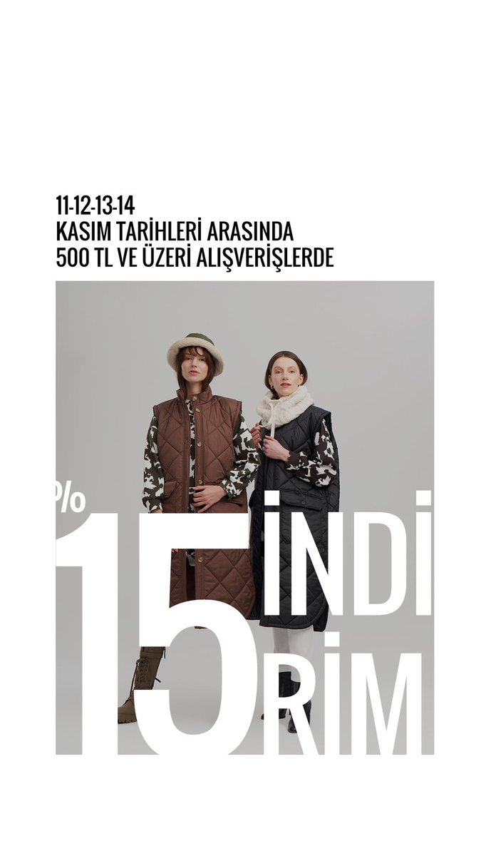 essonlinetr's tweet photo. 11-12-12-14 Kasım tarihleri arasında Kasım indirimi başladı! 🔔🔔 #indirim #sale #ess https://t.co/LqsX2r1vj8