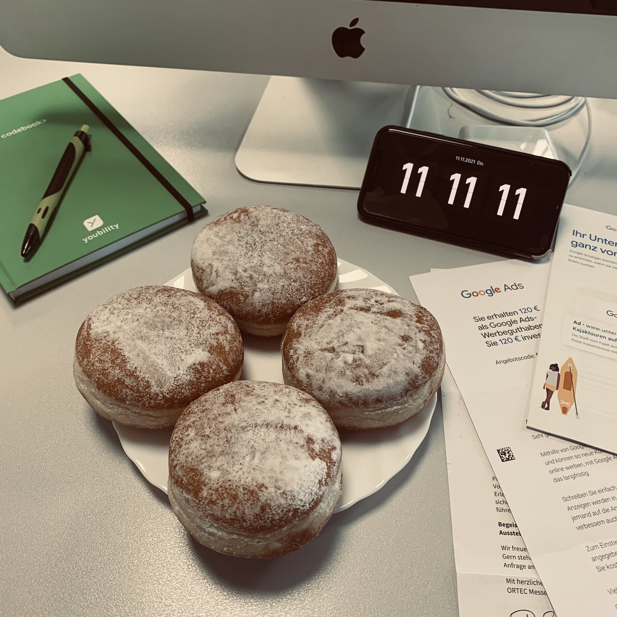 YoubilitySoft's tweet image. Wir wünschen euch einen frohen Martinstag, Singles Day und Start in die 5. Jahreszeit 🎉

Benötigt ihr dieses Jahr auch weniger Pfannkuchen aufgrund von Homeoffice?

(Wir standen nur 3 Minuten vor dem Handy!)

#singlesday #karneval #Martinstag #software #web #app #pfannkuchen