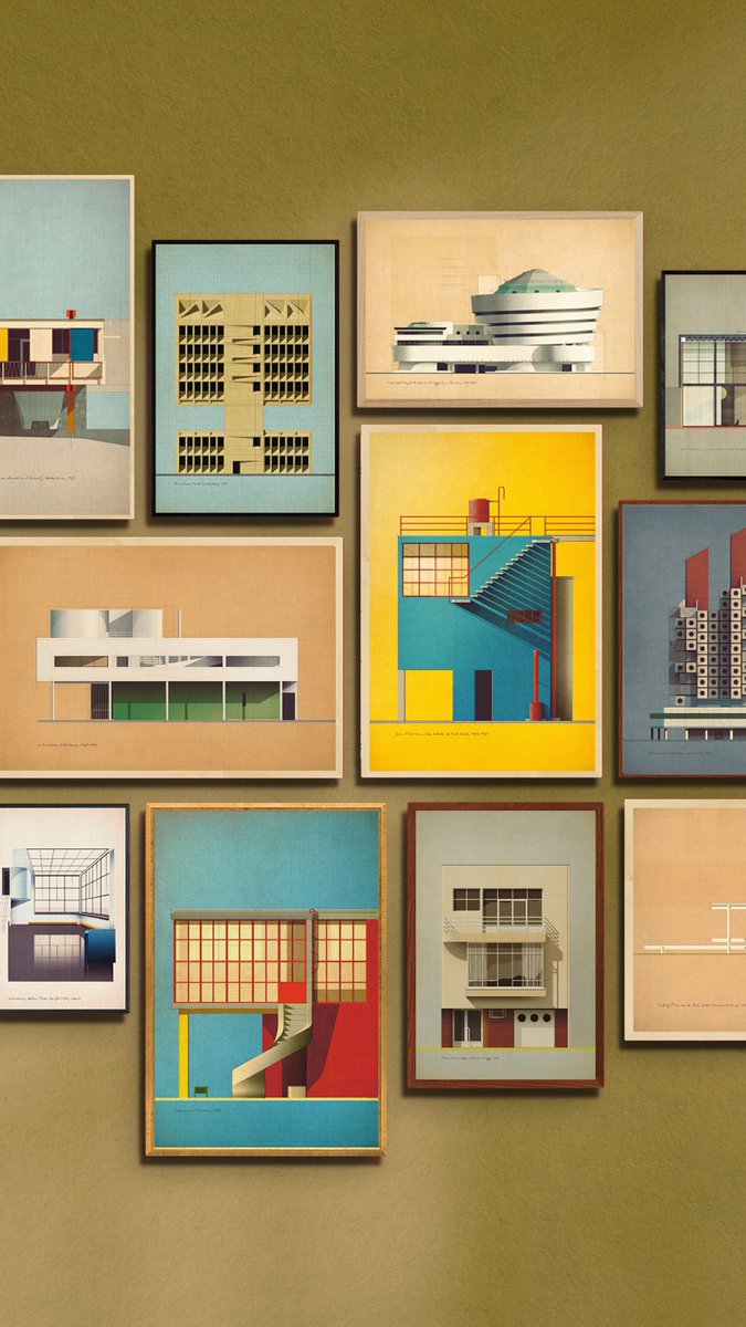 sanderpatelski's tweet photo. ICONS OF MODERNISM #architecture #100x100masterhouses https://t.co/GLwnar3nb3