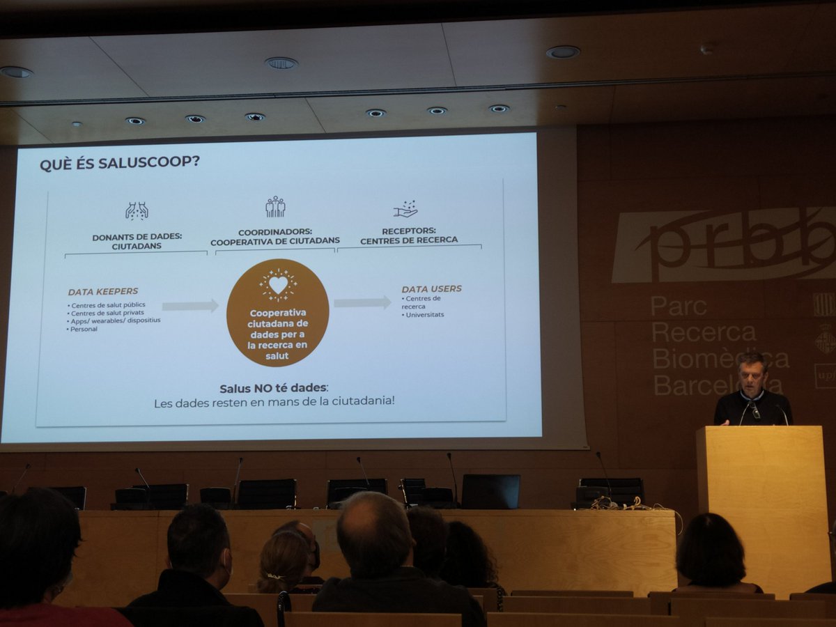 Ideas_4_Change's tweet photo. En directe 🔴 

Presentació de la nova app de @SalusCoop al @the_prbb amb el suport d'@accio_cat! 

Canvia les regles del joc i comença a gestionar i controlar les teves #dades de salut. Descarrega't l'app📲

#LesTevesDadesSónVitals https://t.co/5510snI1F4