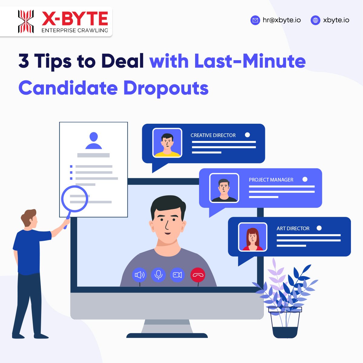 hr_xbyteio's tweet photo. Among the major challenges, which companies face today is a higher volume of Candidatesโ dropouts.
Just remember these 3 important tips to avoid that:
#MajorChallenges #Challenge #HR #CandidateExperience #WorkCulture #LifeXByte #HrXByte #XByteio #XByteEnterpriseCrawling https://t.co/D6qhqdlbU4