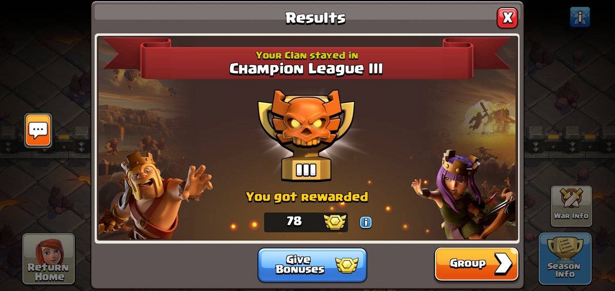 Bilan des ligues de clans a Inphase : 

- Team 1 qui monte un 2ème clan en C1 🎉🎉
- Team 2 qui se maintien en C2🎊
- Team 3 qui se maintien en C3🎊

Gg a tous pour l'investissement durant cette semaine 💪🙏

GO INPHASE 💪💪