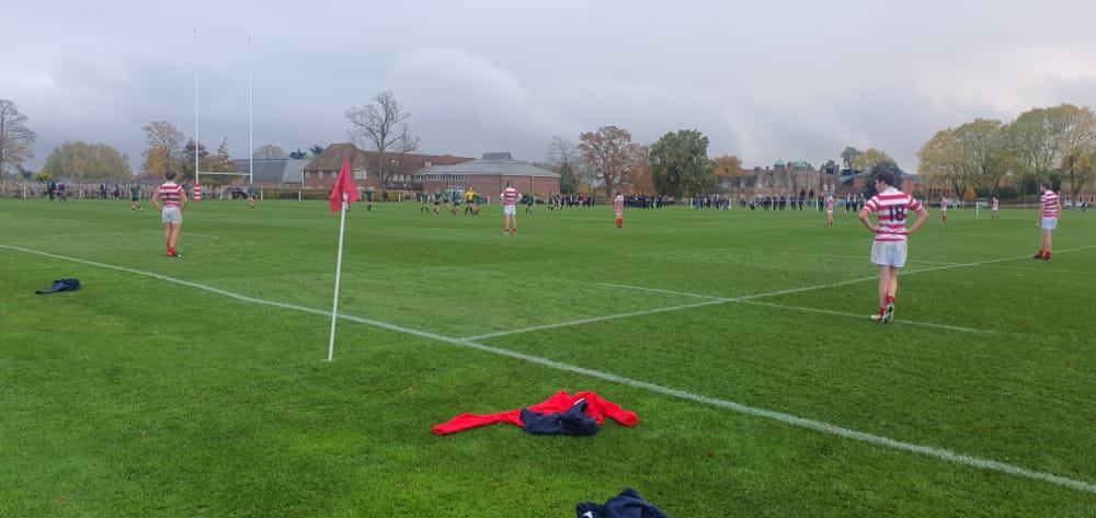 U15s cup game. <a href="/RadleyRugby/">Radley College Rugby</a> vs @CheltColSport. An exciting encounter!