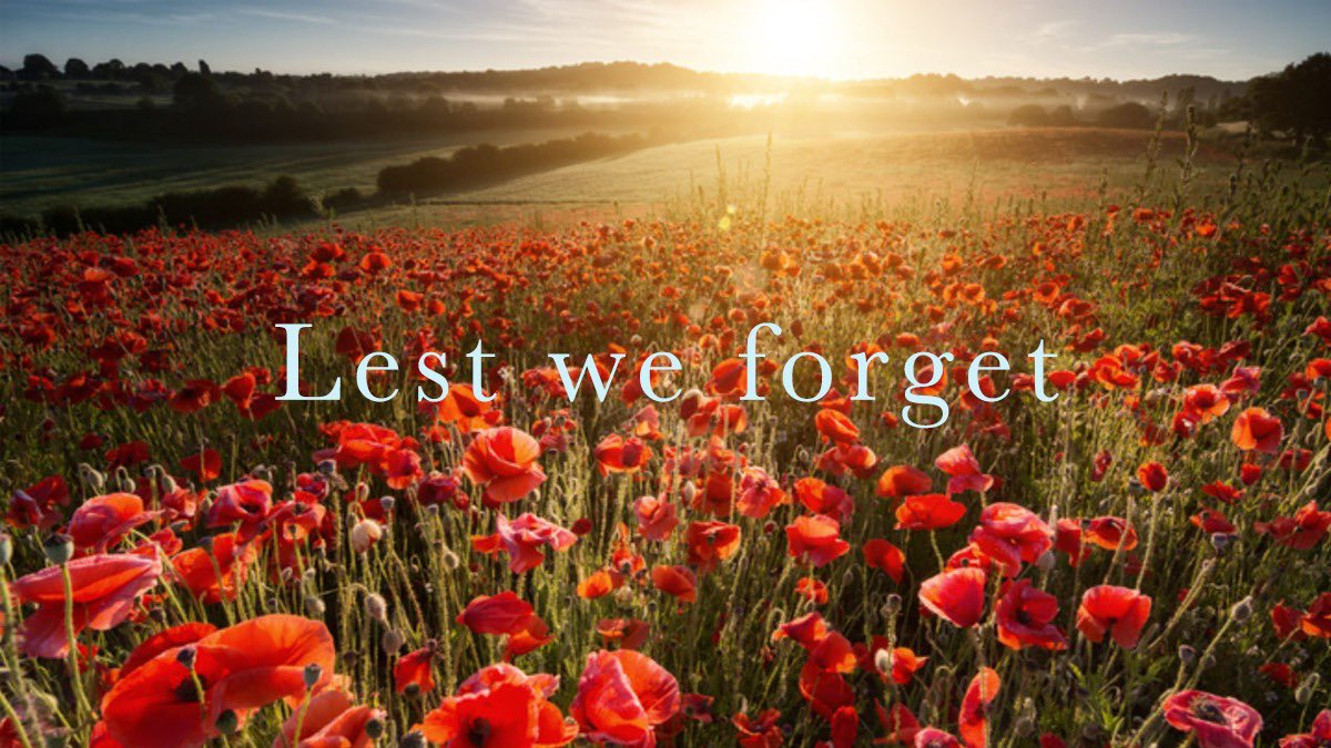 Today we remember our Armed Forces who made the ultimate sacrifice in defence of our freedoms. We will remember them.