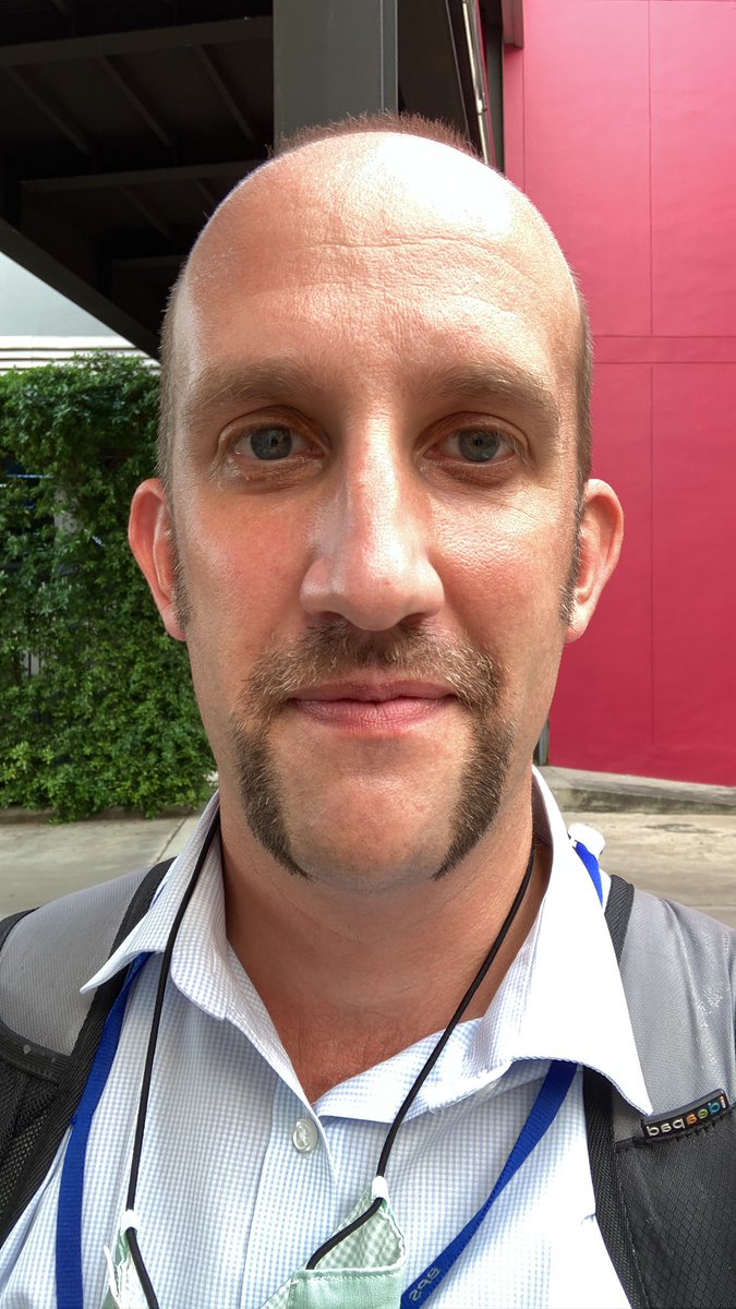 MaxHopwood's tweet photo. My son said I looked weird!  But it’s for a good cause. https://t.co/8OpZtHsmMm