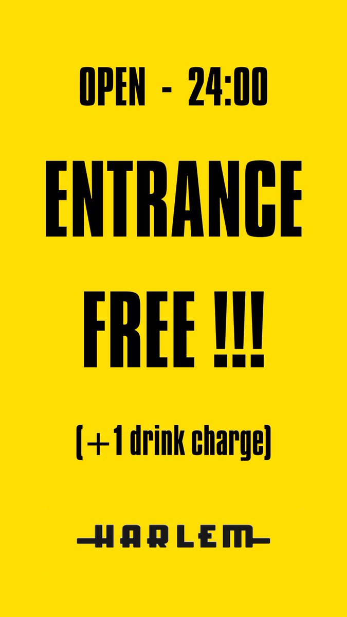 club_HARLEM's tweet photo. 【TONIGHT】
11/11(thu)
#ECLECTIQUETOKYO at HARLEM
DJ : HOKUTO, FUJI TRILL, RAID, KOUKI, MIYU, Nikka Ninja, INERGY, LEAH
FOOD BY: GOODLIFE
SHISHA BY: HOLIDAY
OPEN. 22:00 LADIES ¥1,000/1D MEN ¥3,000/1D
*till 24:00 ENTRANCE FREE!! (+1 drink charge)* https://t.co/XFZBGv3G47