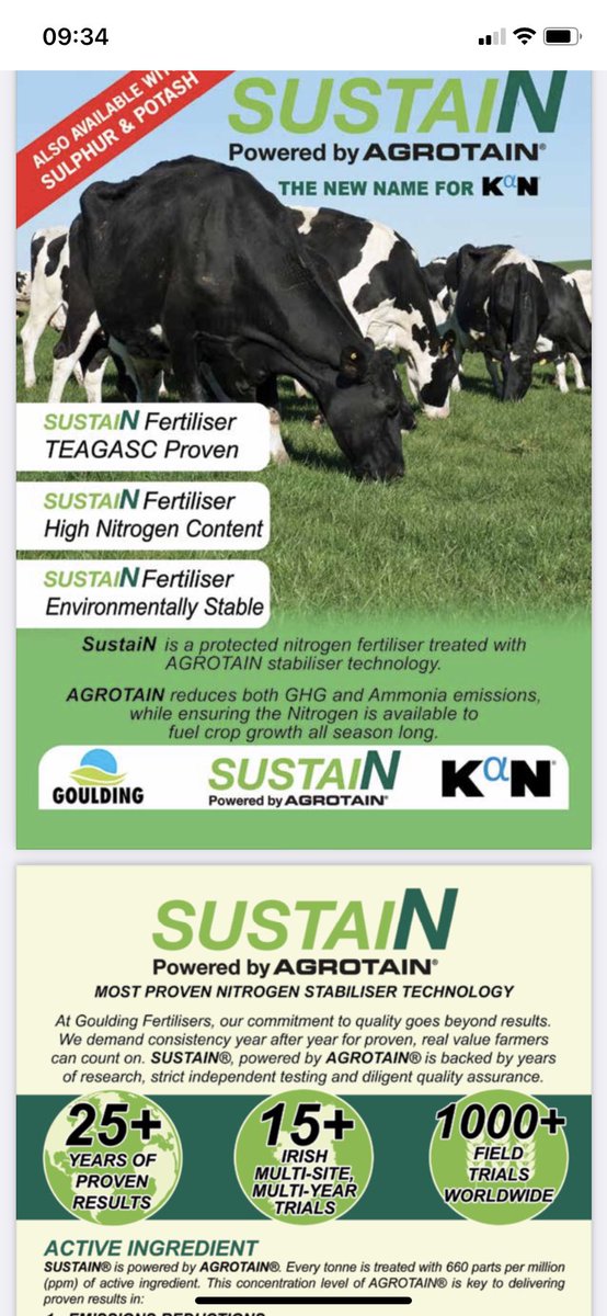michaelgdoran's tweet photo. Continuing #ourstory we now spread all of our nitrogen where possible using #protectedurea this helps reduce our ammonia losses and greenhouse gas emissions and also reduces nitrate Leaching. This is a simple step that makes a big difference #AgCredible #familyfarm https://t.co/IlaKRVbxuT