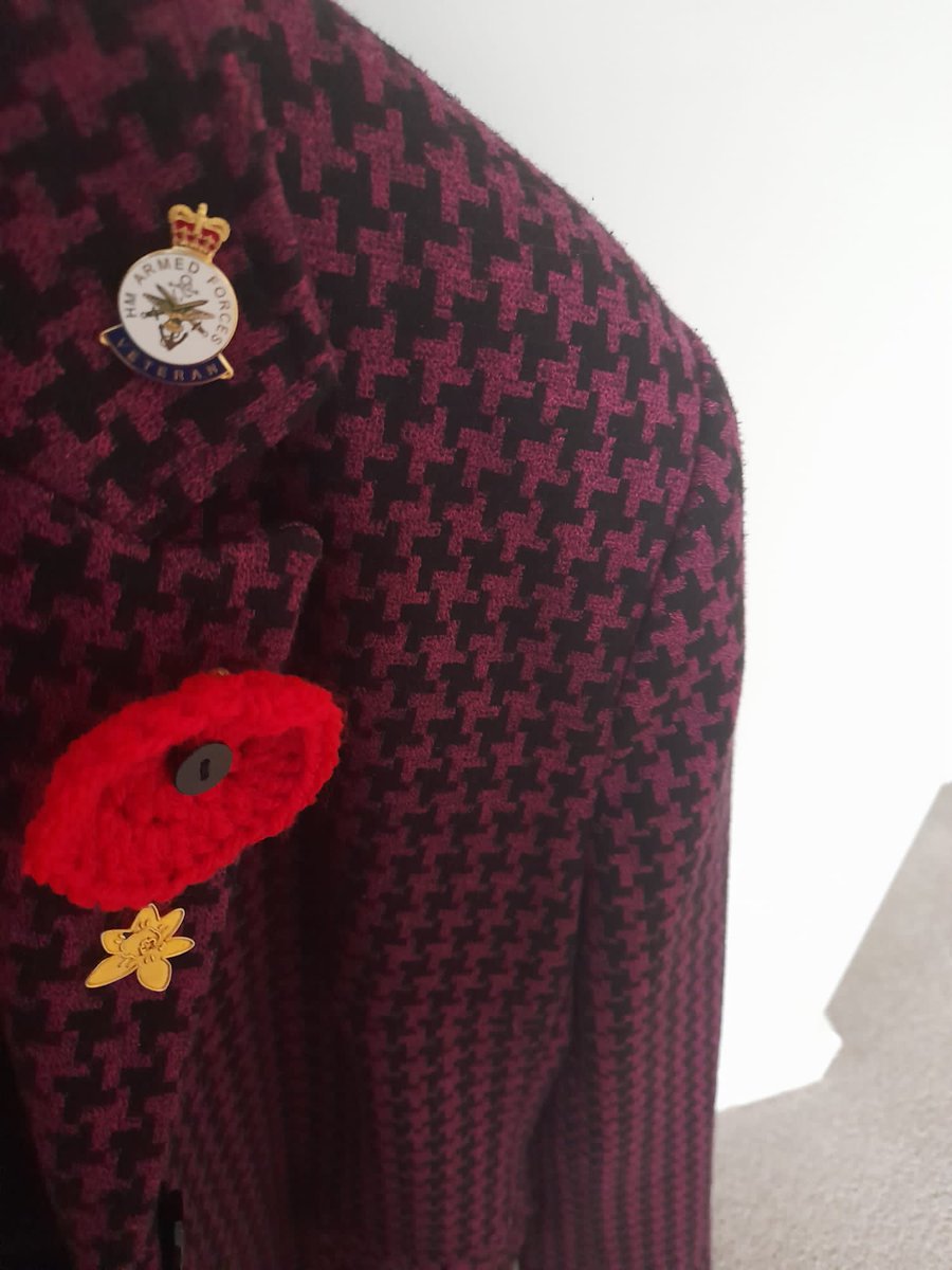 AnneHillion's tweet photo. Last night I gave a talk @RoyalBritishLegion #snettisham @MarieCurieEastE # great honour to wear my #Veterans badge.  #lestweforget2021 @11am today. https://t.co/Ee5anZwVdc