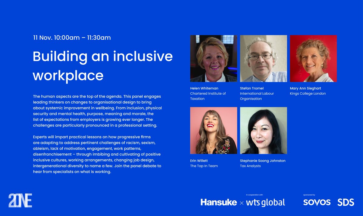 wtshansuke's tweet photo. #FSTC21 Bulletin!
Our next session is going to be “Building an inclusive workplace”, featuring speakers from the Chartered Institute of Taxation, International labour Organisation, Kings college London, Tap in Team, and the Tax Analysts.
#physicalsecurity #safeworkplace https://t.co/zmKuYJb8H4