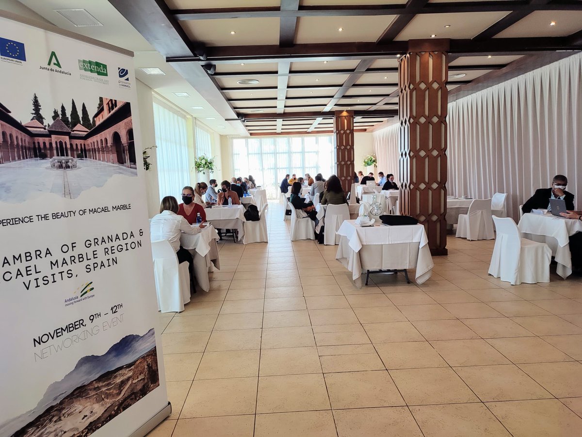 MarcaMacael's tweet photo. 🇪🇸 Numerosas entrevistas de negocio, entre empresas andaluzas y operadores internacionales, se han celebrado esta mañana en #Macael.
Excelente iniciativa para estrechar las relaciones comerciales e impulsar el sector de la piedra natural a nivel internacional. 
@AemaMacael https://t.co/SjqFVWK3NC