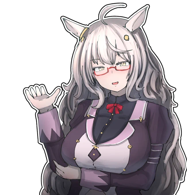 背景透過ビワハヤヒデです
好きな式を解かせよう! #ウマ娘 