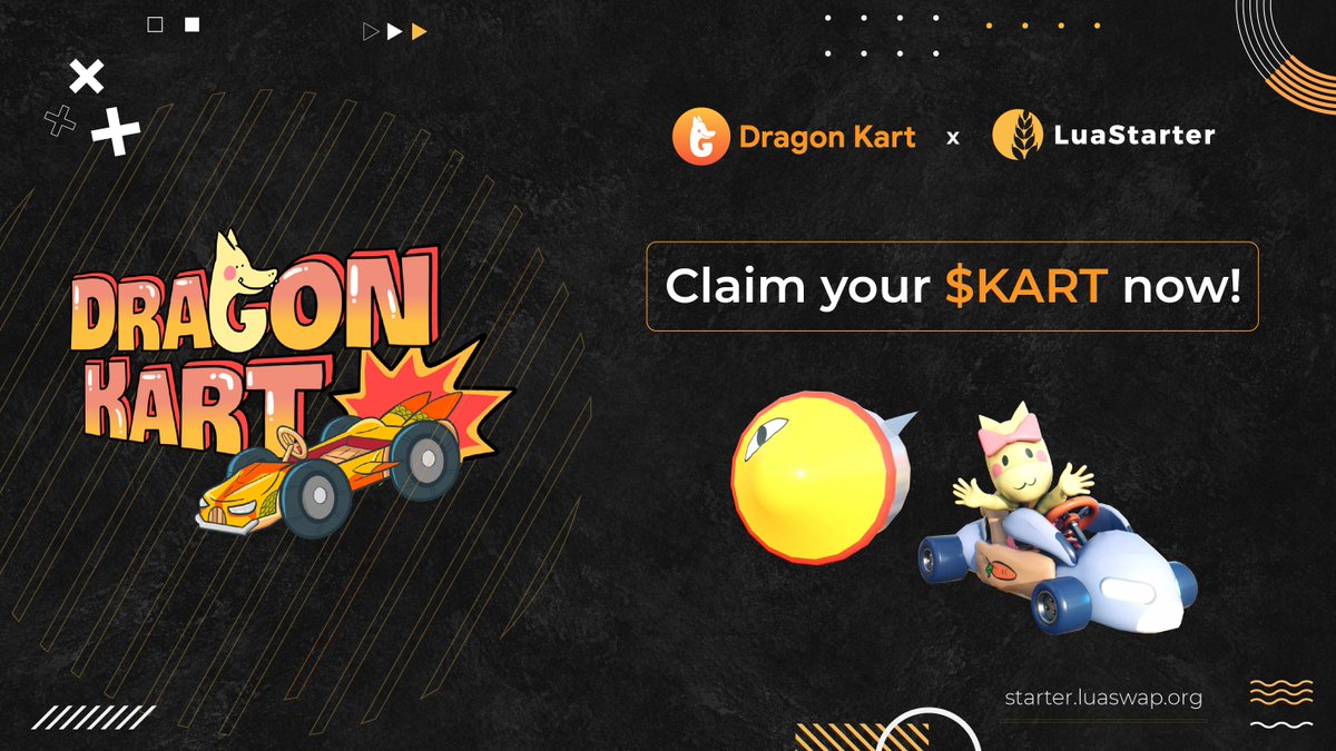 Happy token claim day! Come over and bring your $KART home! 😎 ⚡️app.luaswap.org/ido/#/ido/proj… Just remember the same time next month for the next 33.33% of your token allocation!! 🤑