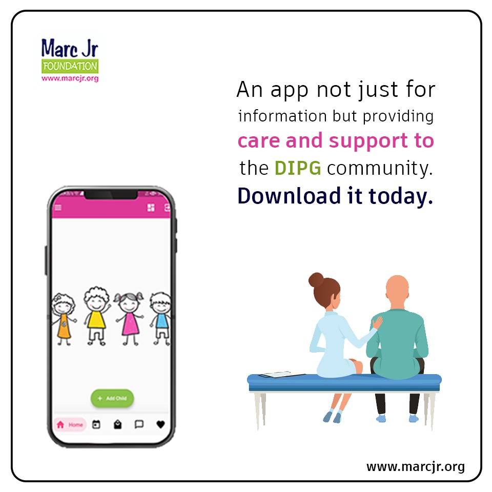 MarcJrFnd's tweet photo. An app not just for information but providing care and support to the DIPG community. 📱
Download it today - https://t.co/ub40kBYbXi
.
.
.
.
.
#marcjr #dipgawareness #ngo #dipg #CureDIPG #braintumor #endDIPG #fundraiser #childhoodcancerawareness #MarcJrFoundation https://t.co/r4NuSxfGtA
