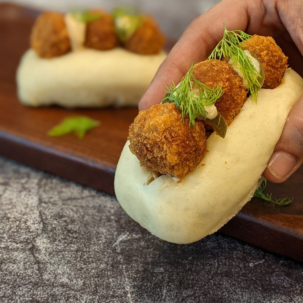 Brown butter Crab rolls.