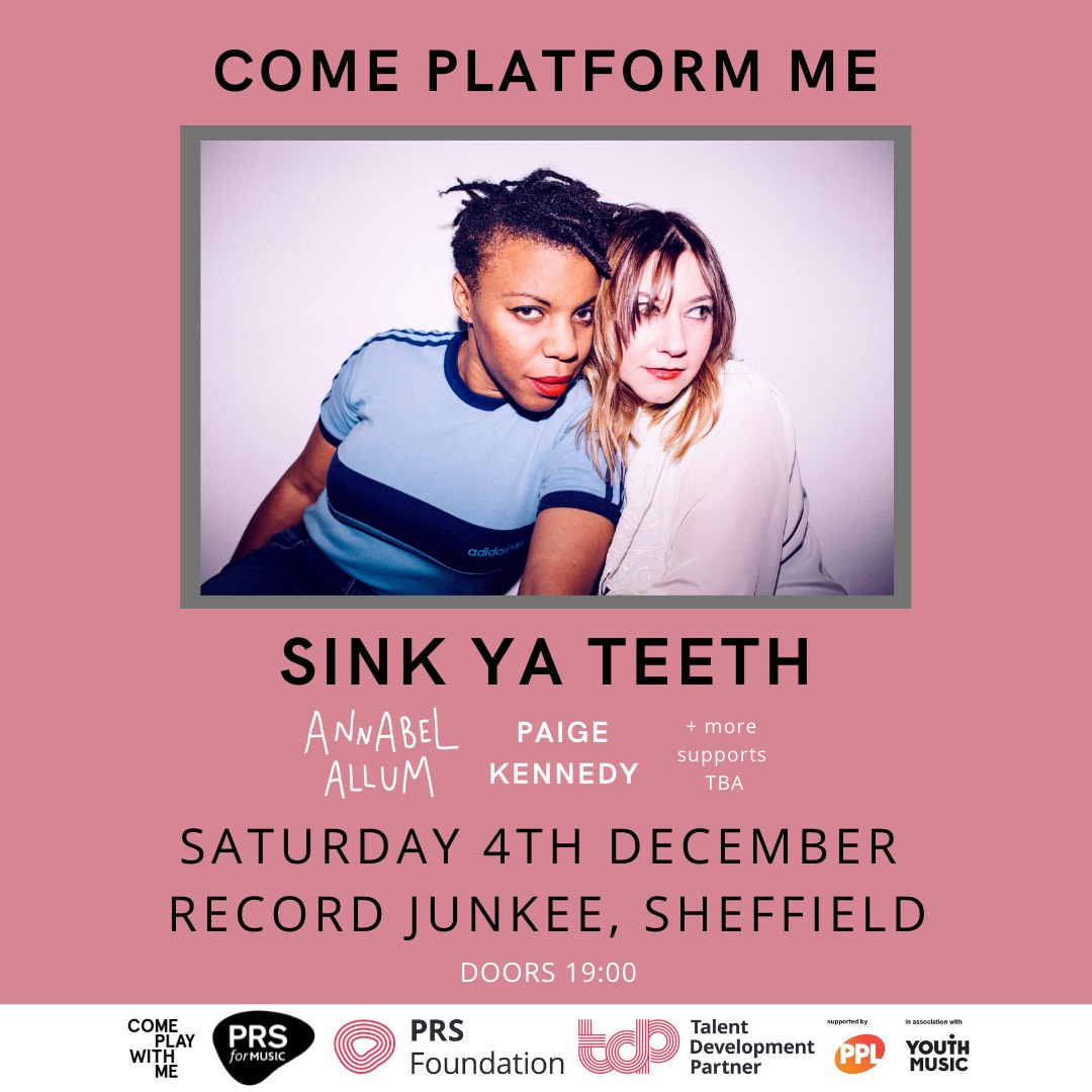 PagsKennedy's tweet photo. #Sheffield were doing our first gig at @RecordJunkee supporting @Sinkyateeth with @AnnabelAllum get your tix in my bio, its gonna be a big night! @cpwmco x (snapped by @eggyblonde_ ) https://t.co/qbBompf5gp