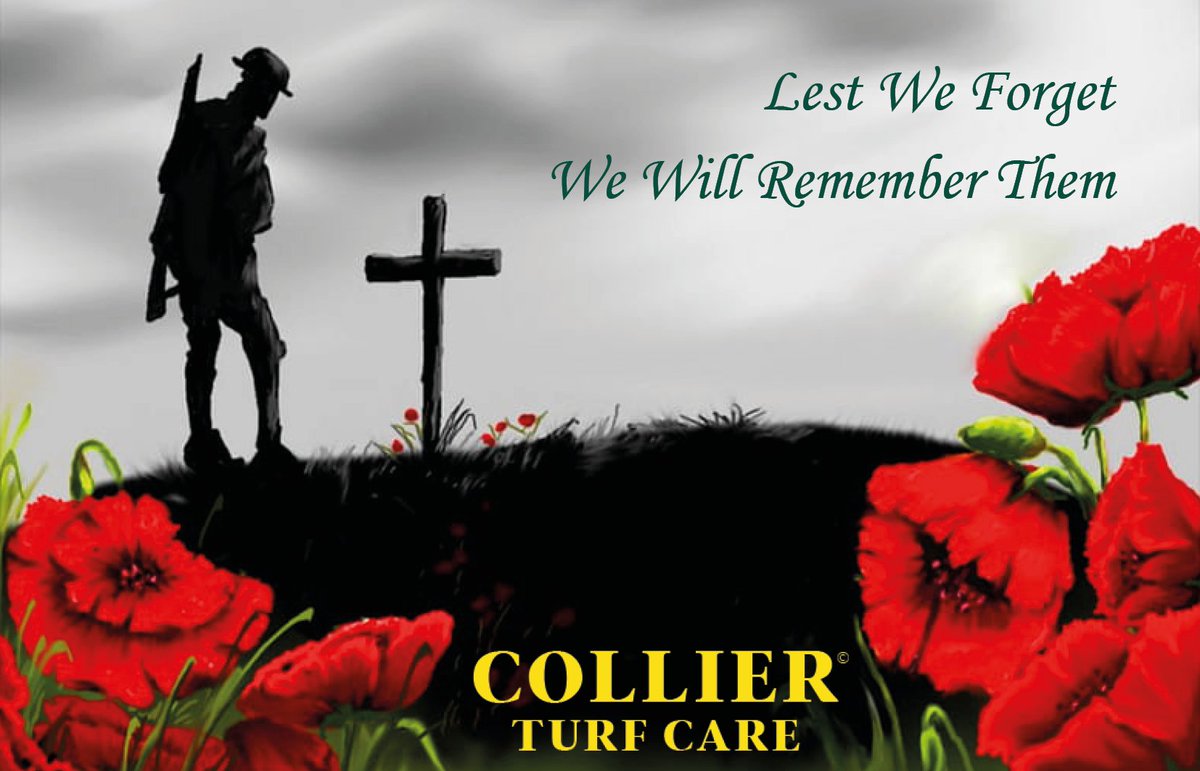 CollierTurfCare's tweet photo. Everyone at Collier's will be remembering all those who lost their lives in the fight for freedom that we enjoy today.

#RemembranceDay #LestWeForget #WeWillRememberThem https://t.co/YMRE1QD7sH
