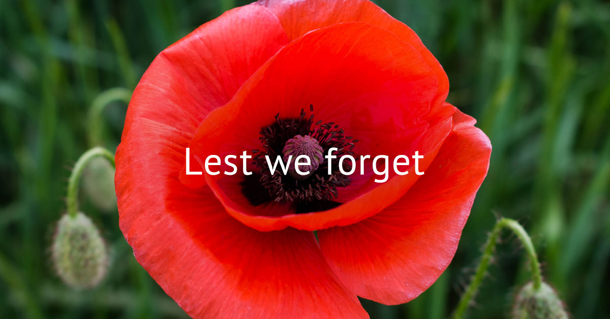 At the eleventh hour on the eleventh day of the eleventh month – we will remember them.

#RemembranceDay #LestWeForget #TwoMinuteSilence