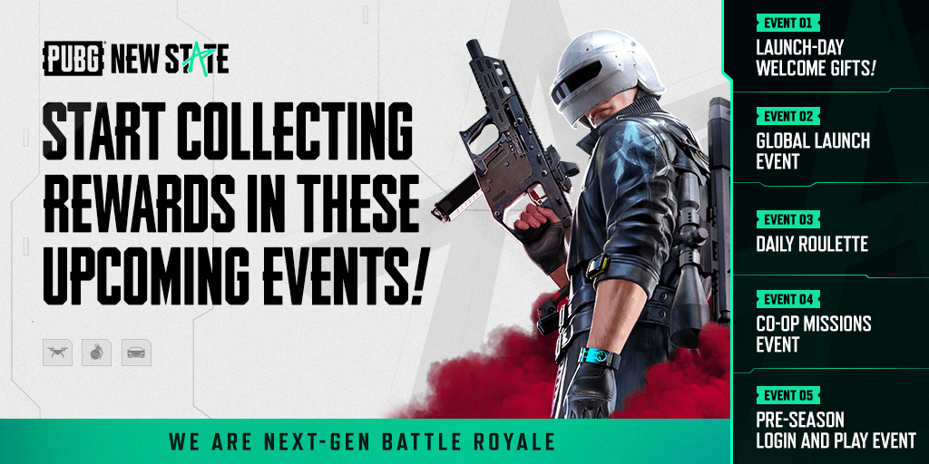 shieldwarrioryt's tweet photo. #Shieldwarriors 

Hello Survivors!

@PUBG_NEWSTATE prepared a whole list of events and some sweet loot to get you started in the Battlegrounds.
Don't forget to check them out!

https://t.co/cl7Uu5I9T2 https://t.co/Ca7NRkh0fr