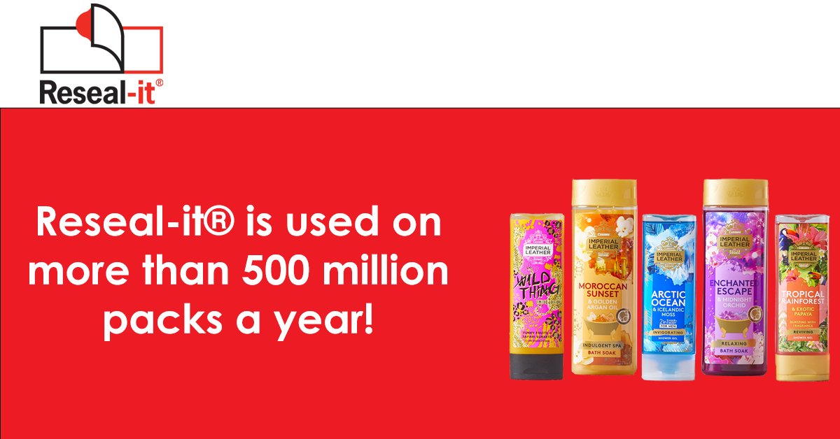 Resealit's tweet photo. Reseal-it® is used by a range of customers on more than 500 million packs a year!

Find out more 👇 
https://t.co/27eF5RNw0k https://t.co/1MSaYKwvhI