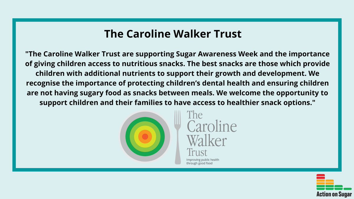 ActionSaltSugar's tweet photo. Thank you @CWTFood for your support this #SugarAwarenessWeek #SnackingonSugar https://t.co/SQ02dML44S https://t.co/UdL0aWzuFm