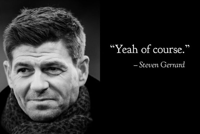 FootyAccums's tweet photo. "So Steven, are you happy to become the new Villa manager?"

Gerrard: https://t.co/ekqP6NuL4e