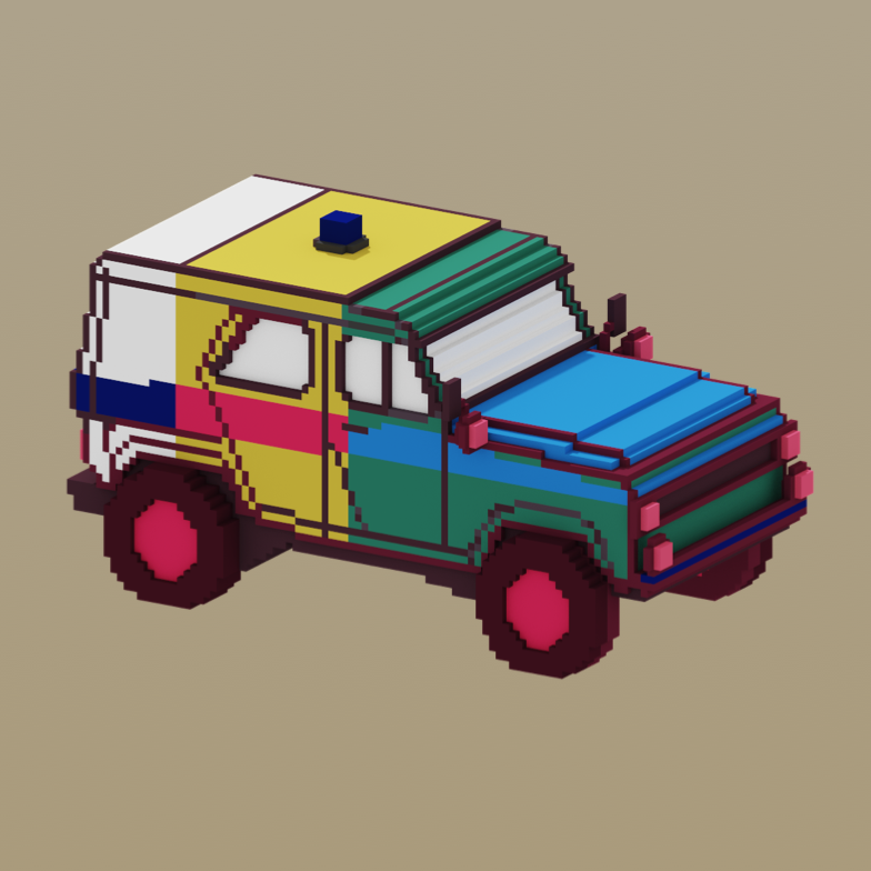 AngryCitizenNFT's tweet photo. There are a few more rare items in the collection like this rainbow car 🚗 #NFT drop soon! https://t.co/1soudS9M3R