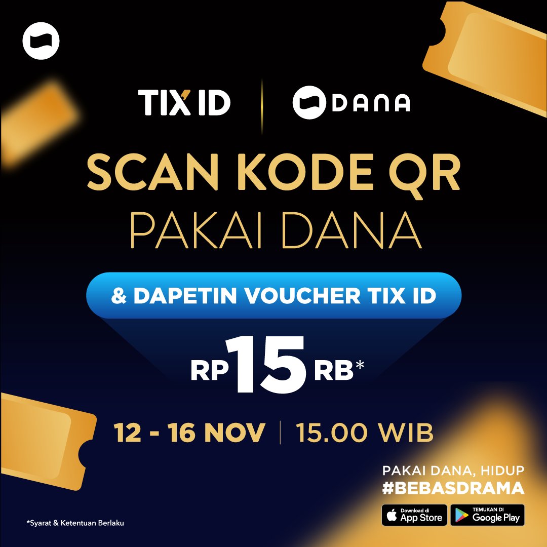 tix_id's tweet photo. Ditunggu ya, yang seru dari @tix_id dan @danawallet bakalan hadir BESOK! Tag temen kamu biar gak ketinggalan ☺️👌🏼
.
#TIXID #DanaID https://t.co/0HHzkYHFdh