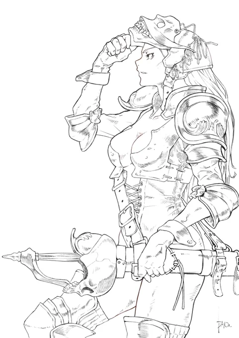 うちのメーガン様を広めてほしい

Line drawing←→Finish

 #線画の日 