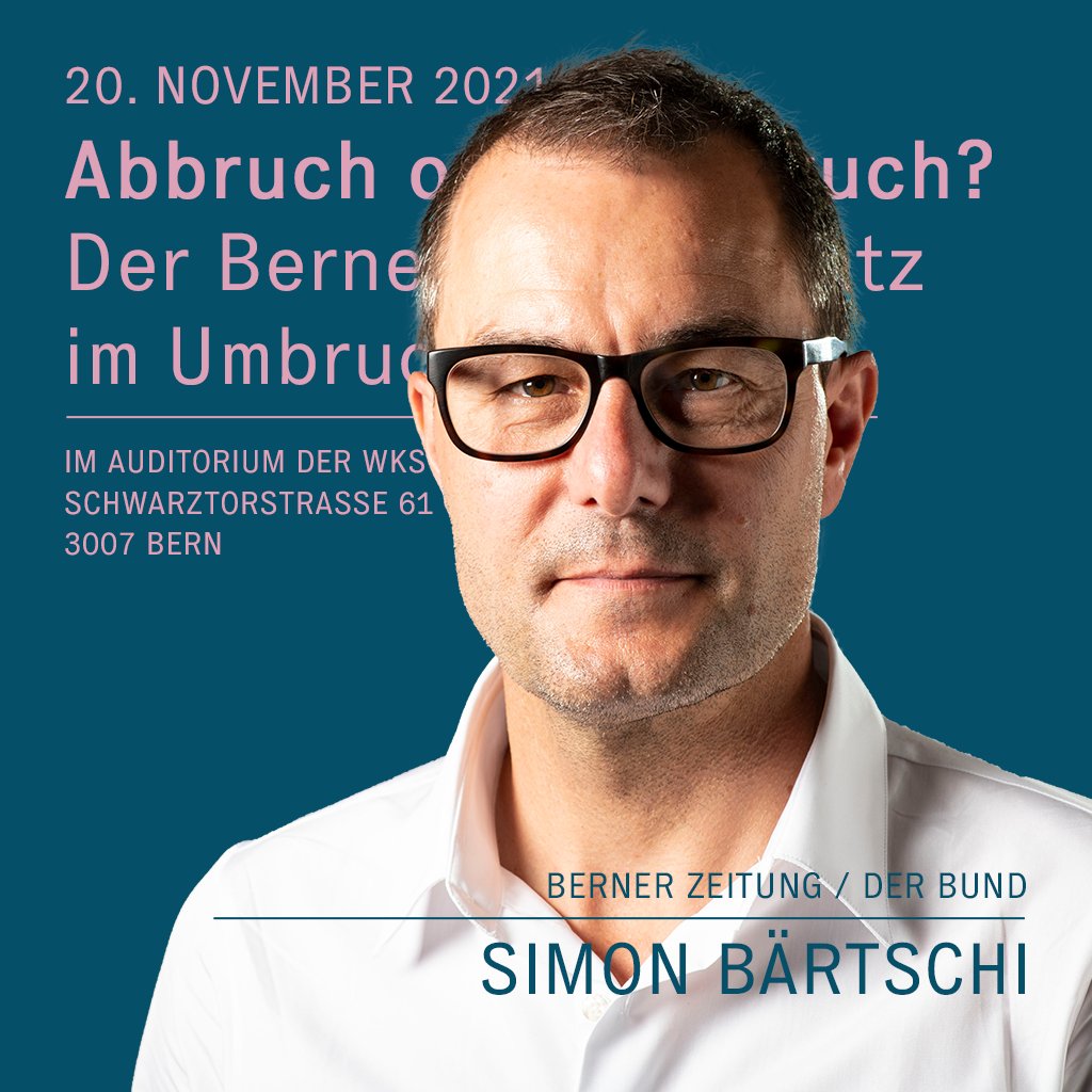 Berner Medientag (@medientag_be) on Twitter photo Als Leiter der gemeinsamen Redaktion von <a href="/derbund/">Der Bund</a> und <a href="/BernerZeitung/">Berner Zeitung</a> muss <a href="/SimonBaertschi/">Simon Bärtschi</a> die beiden Zeitungen für die Zukunft fit machen. Am #bmt21 gibt er Auskunft dazu.
➡️ Anlass gratis, inkl. Apéro. Anmelden unter: bernermedientag.ch/2021/berner-me… Als Leiter der gemeinsamen Redaktion von <a href="/derbund/">Der Bund</a> und <a href="/BernerZeitung/">Berner Zeitung</a> muss <a href="/SimonBaertschi/">Simon Bärtschi</a> die beiden Zeitungen für die Zukunft fit machen. Am #bmt21 gibt er Auskunft dazu.
➡️ Anlass gratis, inkl. Apéro. Anmelden unter: bernermedientag.ch/2021/berner-me…