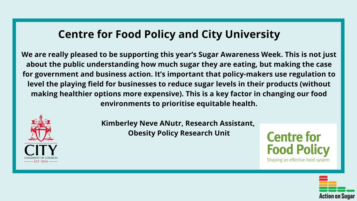 ActionSaltSugar's tweet photo. Thank you @FoodPolicyCity for your support this #SugarAwarenessWeek #SnackingonSugar 
https://t.co/SQ02dML44S https://t.co/Xz9ZGzBDac