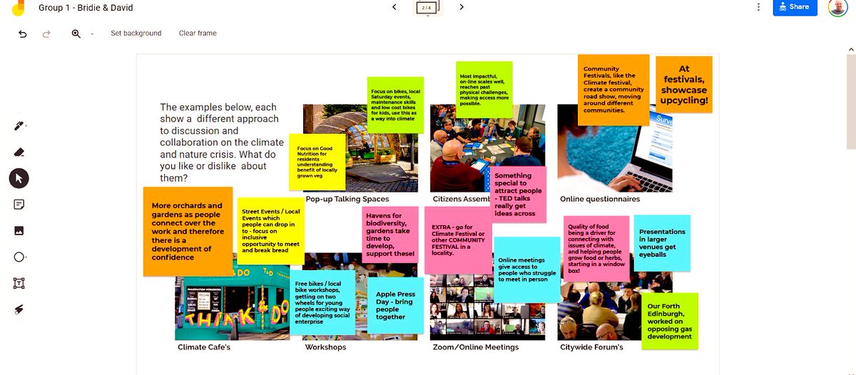 OurFuture_Edin's tweet photo. Together with @evoc_edinburgh and @transitionedin1, Our Future Edinburgh facilitated an online workshop exploring what people want and need from the emerging Edinburgh community forum on climate. It was a really uplifting and exciting discussion! #NetZeroEdin https://t.co/bNJPVMSd6x