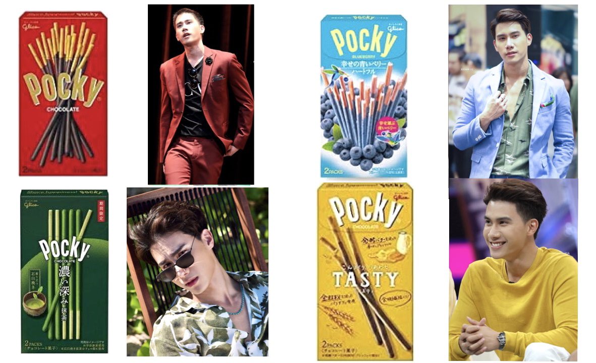 shiori22rir's tweet photo. 🌸Happy Pocky Day🌸
【Pocky×TUL】
いろんな色のTulくん 🥰🥰🥰
Thanks to the owners of Tul's photos and Glico 🙏
#tul_pakorn 
#ポッキープリッツの日 https://t.co/cnWS4IxA0w