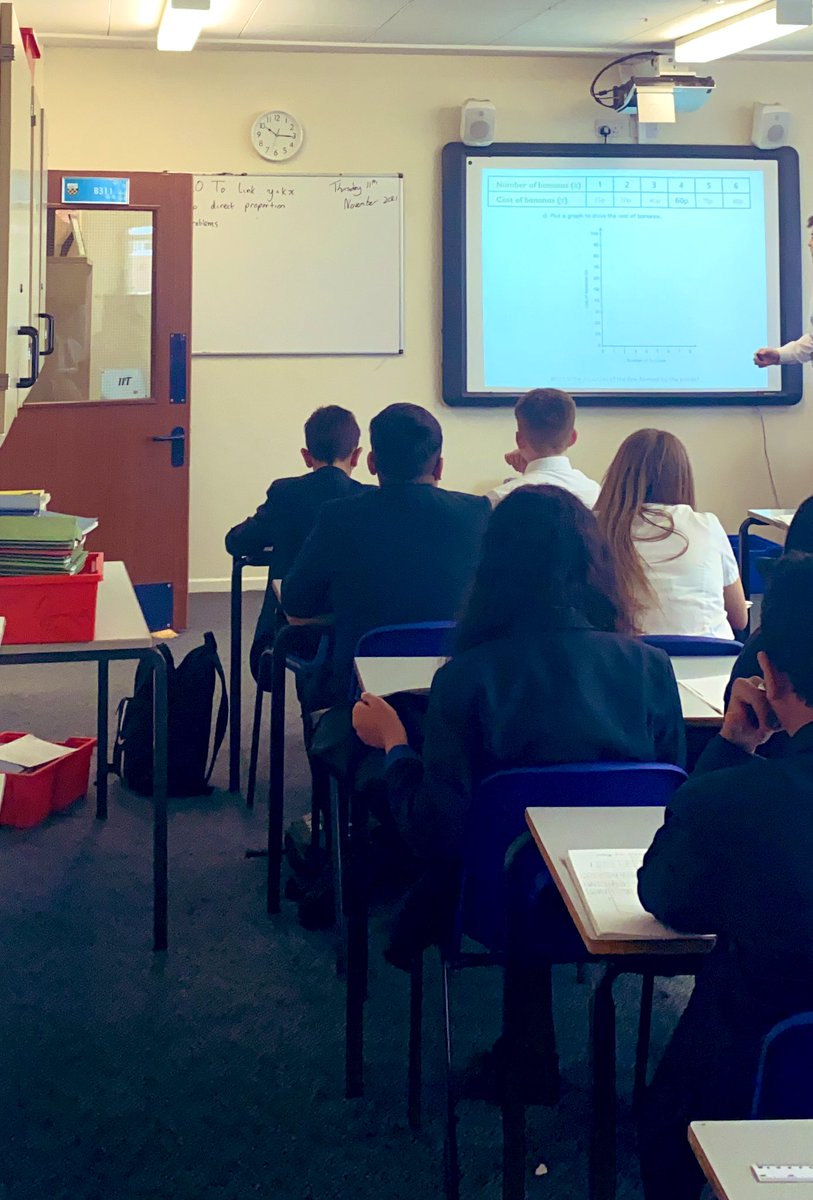 LonghillHighTL's tweet photo. Year 8’s working incredibly hard in Maths this morning. Focusing on linking graphs to direct proportion problems. Fantastic effort! 👍 #LonghillHighSchool #Maths #MathsatLonghill https://t.co/dqikJyQZl5