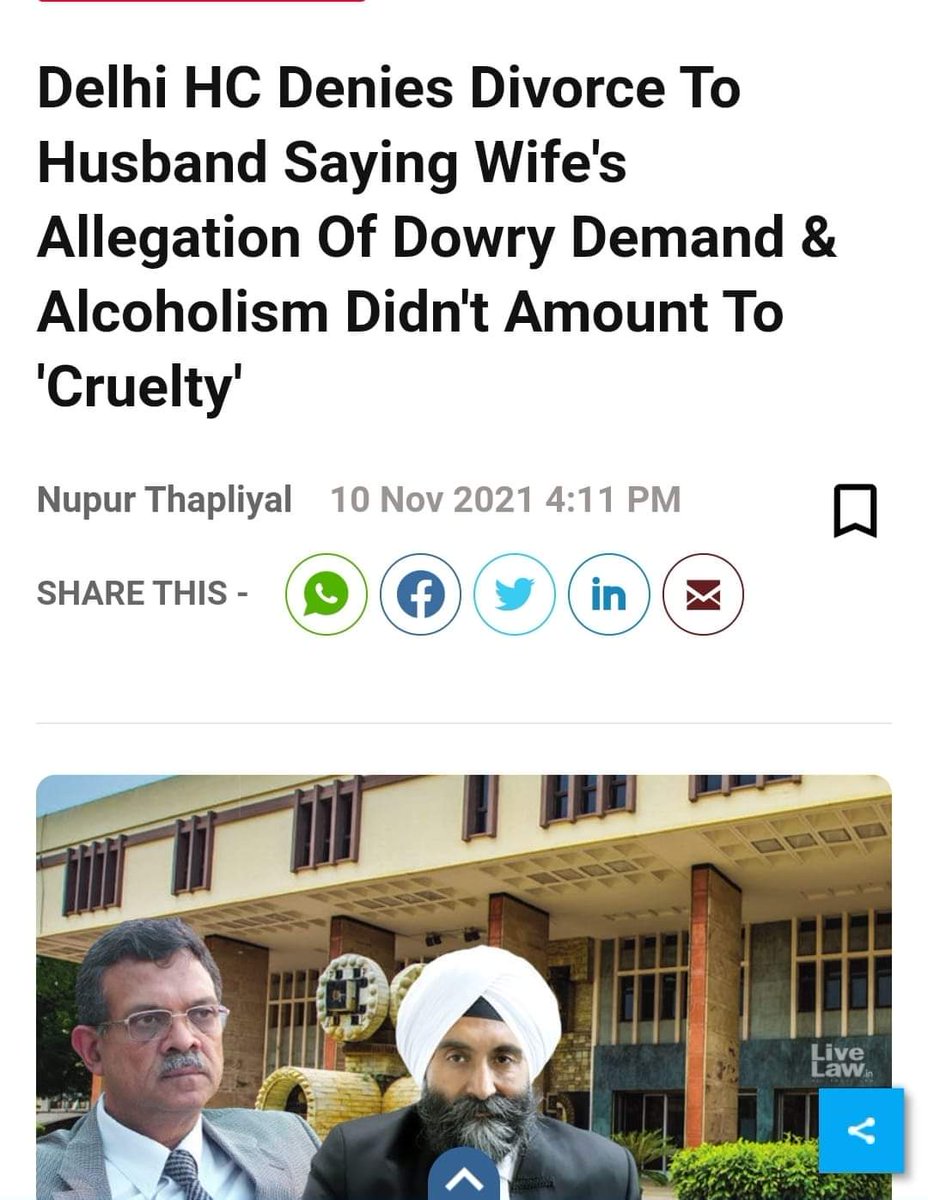 भारत में न्यायाधीश इस तरह के निर्णय देने के लिए योग्य नहीं हैं, वे इस तरह के न्यायाधीश  के कारण भारत में झूठे 498a और अन्य झूठे मामलों में  वास्तव में दूष्ट पत्नी के खिलाफ सख्त कार्रवाई नहीं करते हैं। Shame On <a href="/PMOIndia/">PMO India</a> <a href="/HMOIndia/">गृहमंत्री कार्यालय, HMO India</a> <a href="/KirenRijiju/">Kiren Rijiju</a> <a href="/loksabhaspeaker/">Lok Sabha Speaker</a> <a href="/rashtrapatibhvn/">President of India</a>