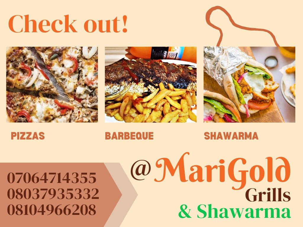 Transferhub21's tweet photo. Good morning to you all.
Have you visited or place an order from MARIGOLD GRILL AND SHAWARMA,if no,you are missing out.
Hurry now and let's give you the best you never had in a long time
@MarigoldEdibles 
@AkureHowFar 
@officialnath_ 
@thisissegun 
@AyodeleOsma 
@MonevMonev https://t.co/oYF6Xntadw