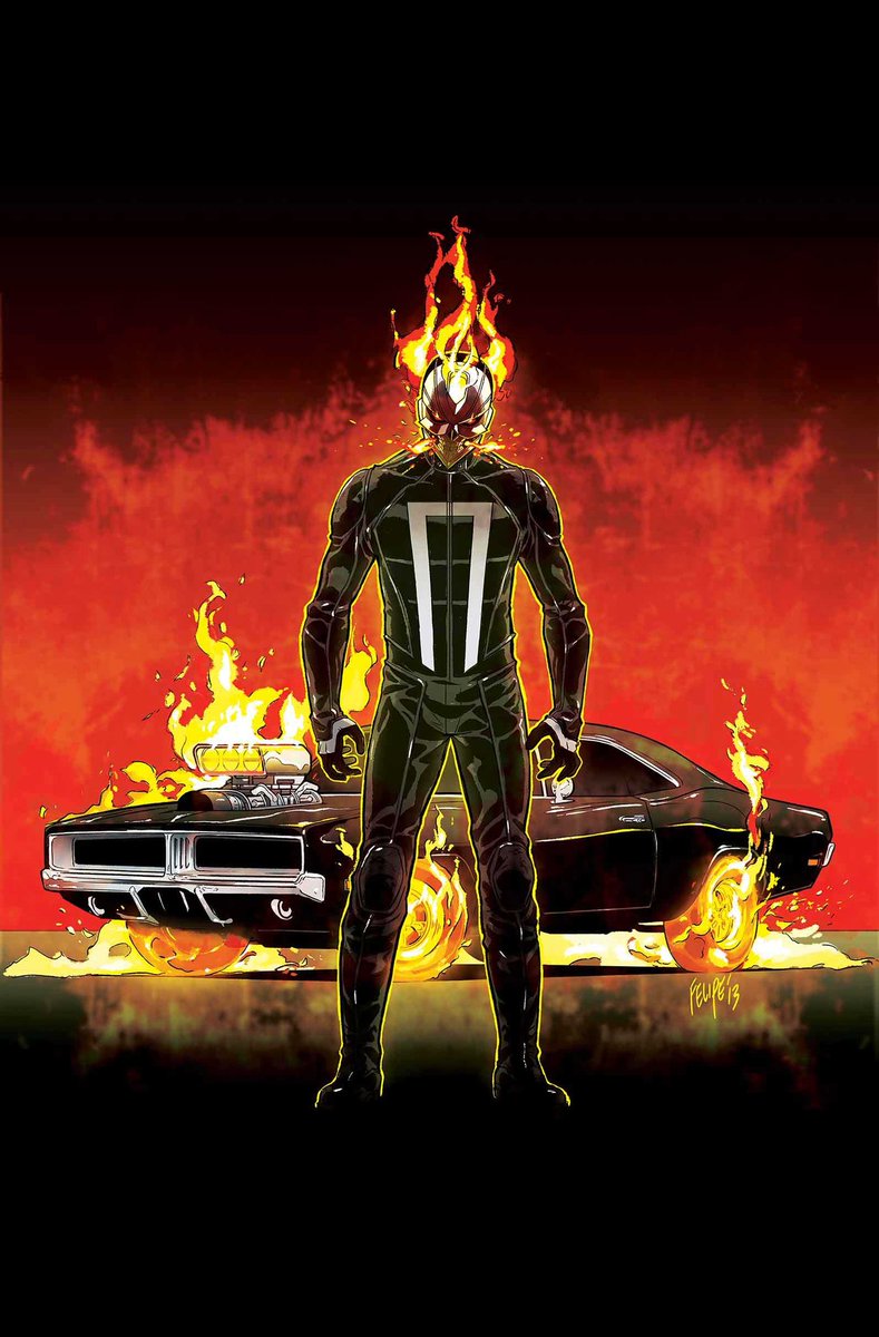 OSEDVEGOZ's tweet photo. Twitt para apreciar a uno de mis héroes oscuros de #Marvel, #GhostRider, también conocido como el motorista fantasma o el calavera en llamas. #CarterSlade, #JonnyBlaze, #DannyKetch y #RobbieReyes han sido los portadores del llamado espíritu de venganza.

#MarvelStudios #Mephisto https://t.co/sCA99lYsdC