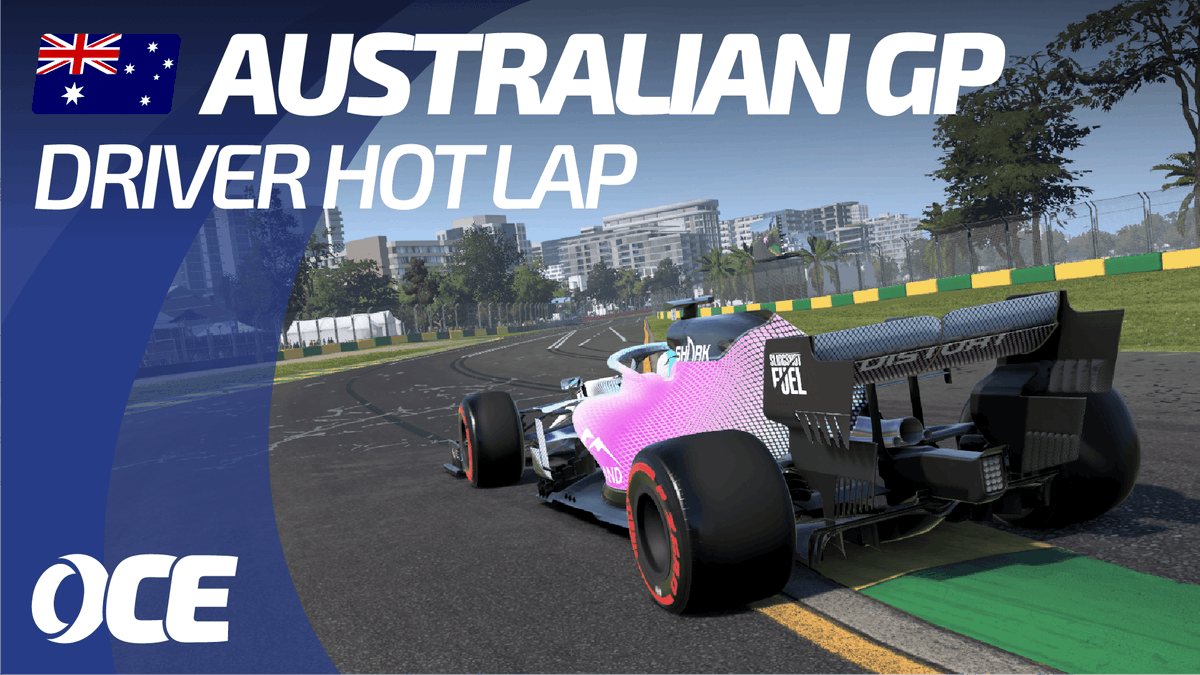 OCERacingLeague's tweet photo. It's your host Gulz on for the ninth and final Driver Hot Lap video for Season 4 on the OCE Racing League channel in preparation for this weekends race with a 1:19.537!

🍿📺YouTube: https://t.co/riwqtrVGRM

#OCERL #hotlap #simracing #f12021game #MelbourneGP #AUSGP https://t.co/27YWvf2jDU