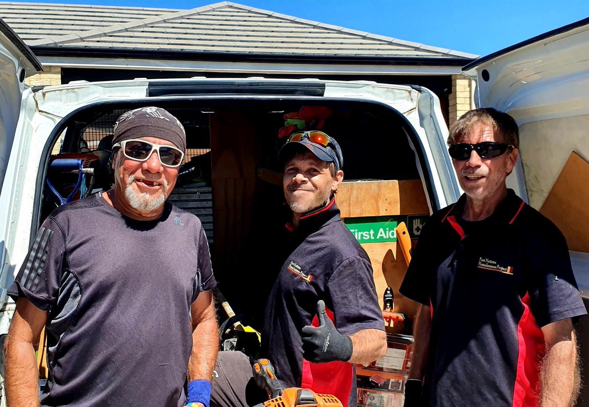 FNHProject's tweet photo. Nice day for another great “First Nations Homelessness Project” tenancy support busy bee. https://t.co/M7aLr1JLmr